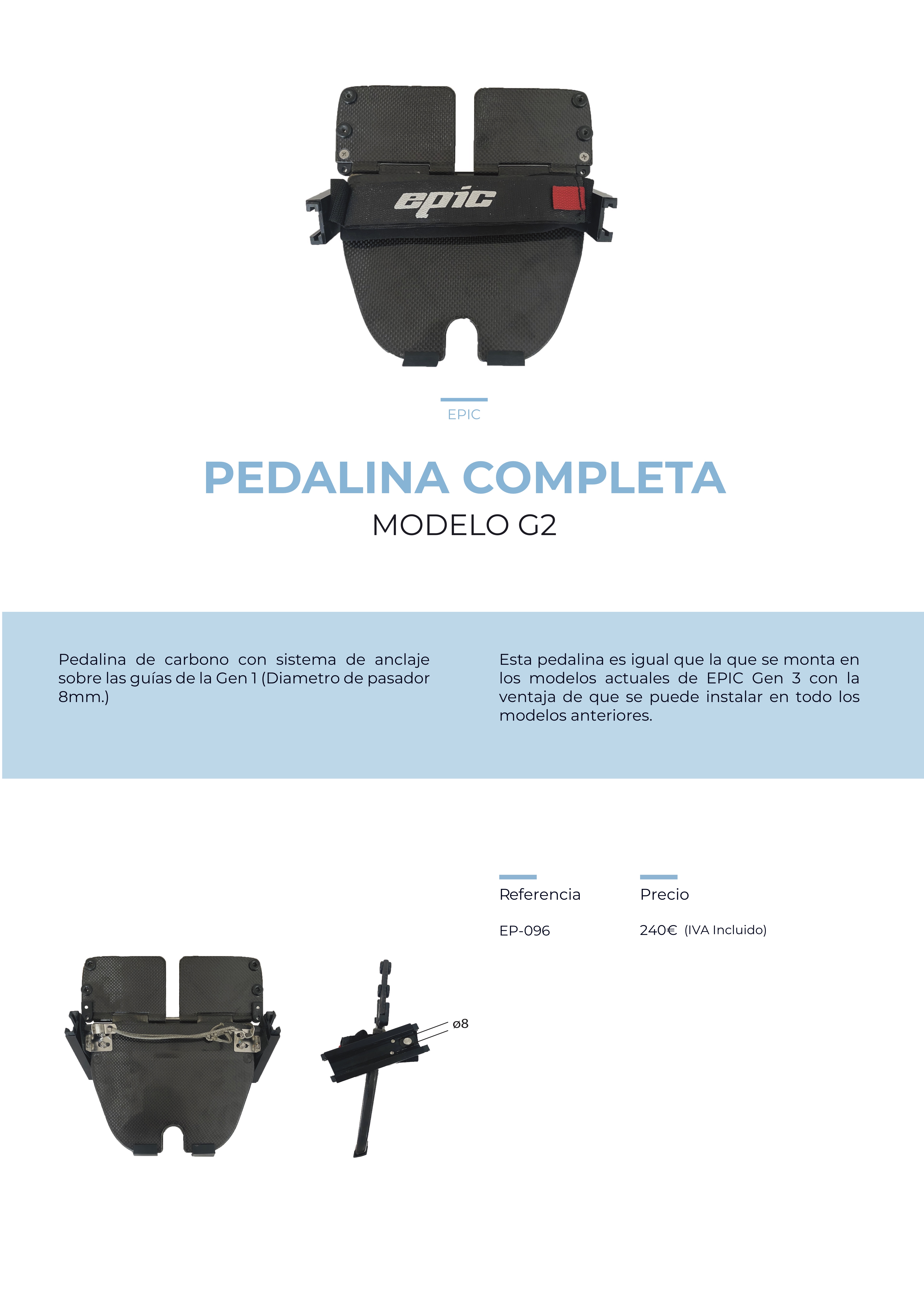 Pedalina completa G2