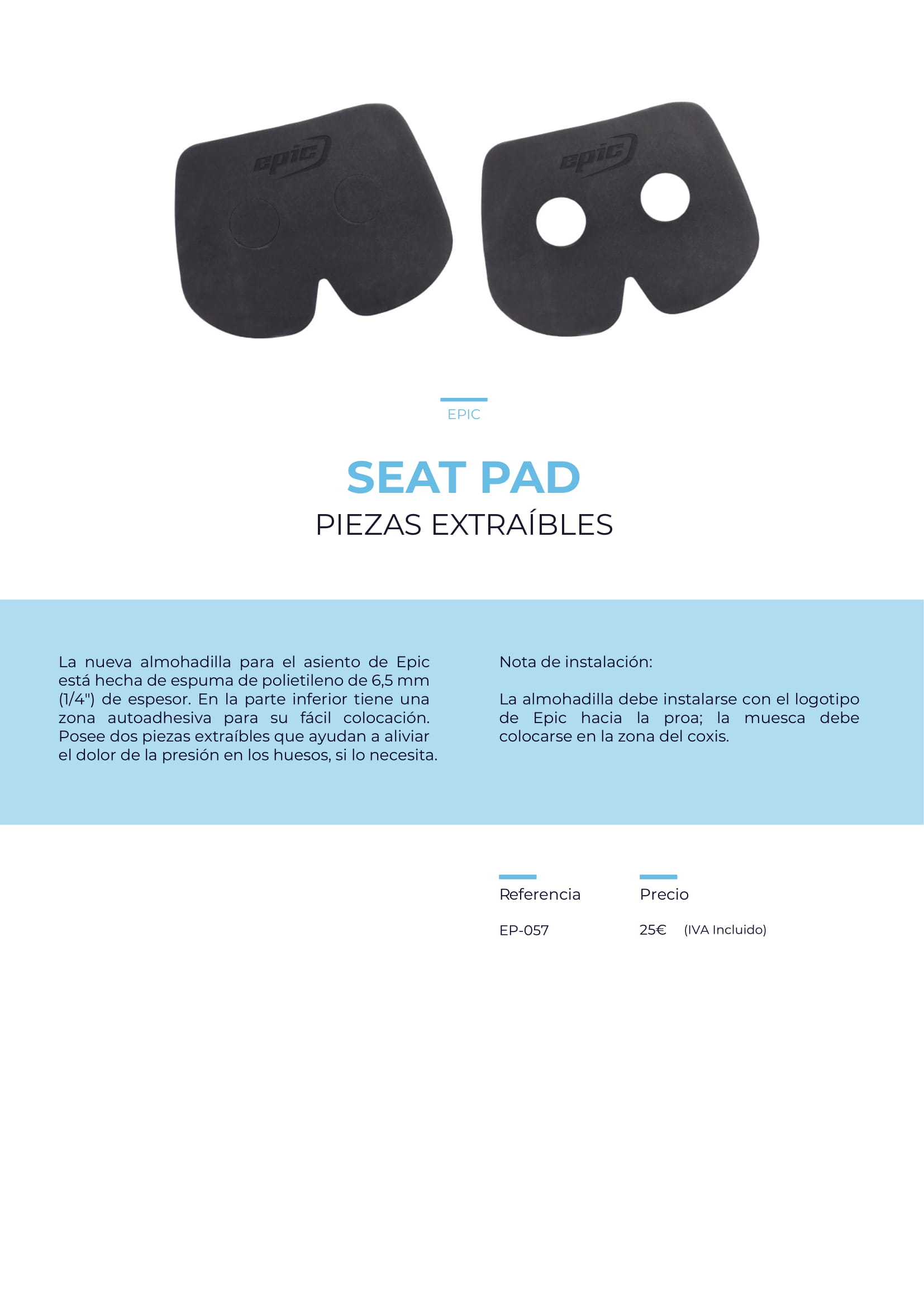 Seat pad 2018