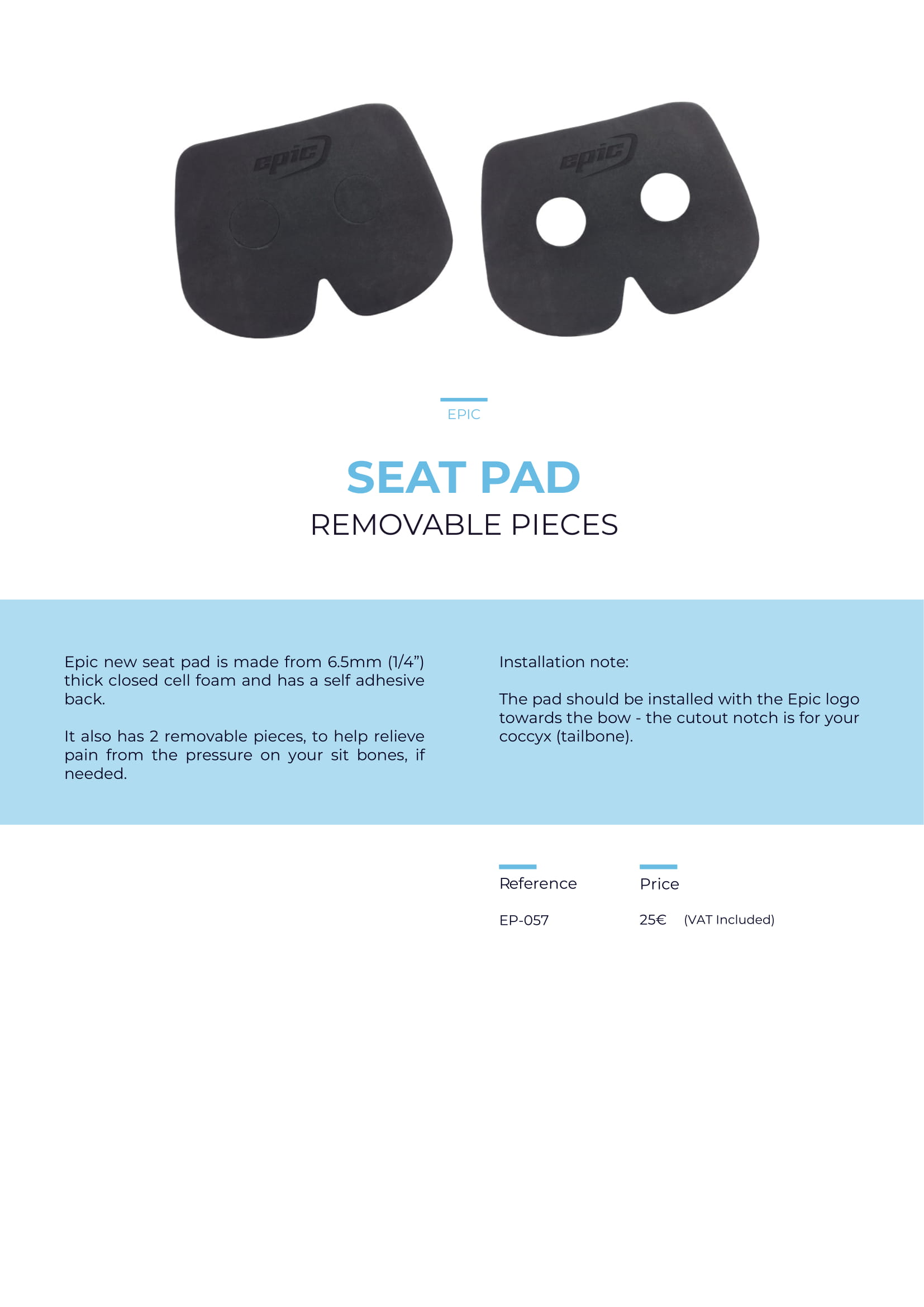 Seat pad 2018