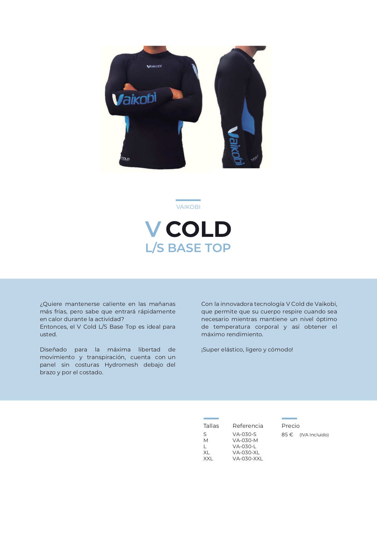 v cold base top