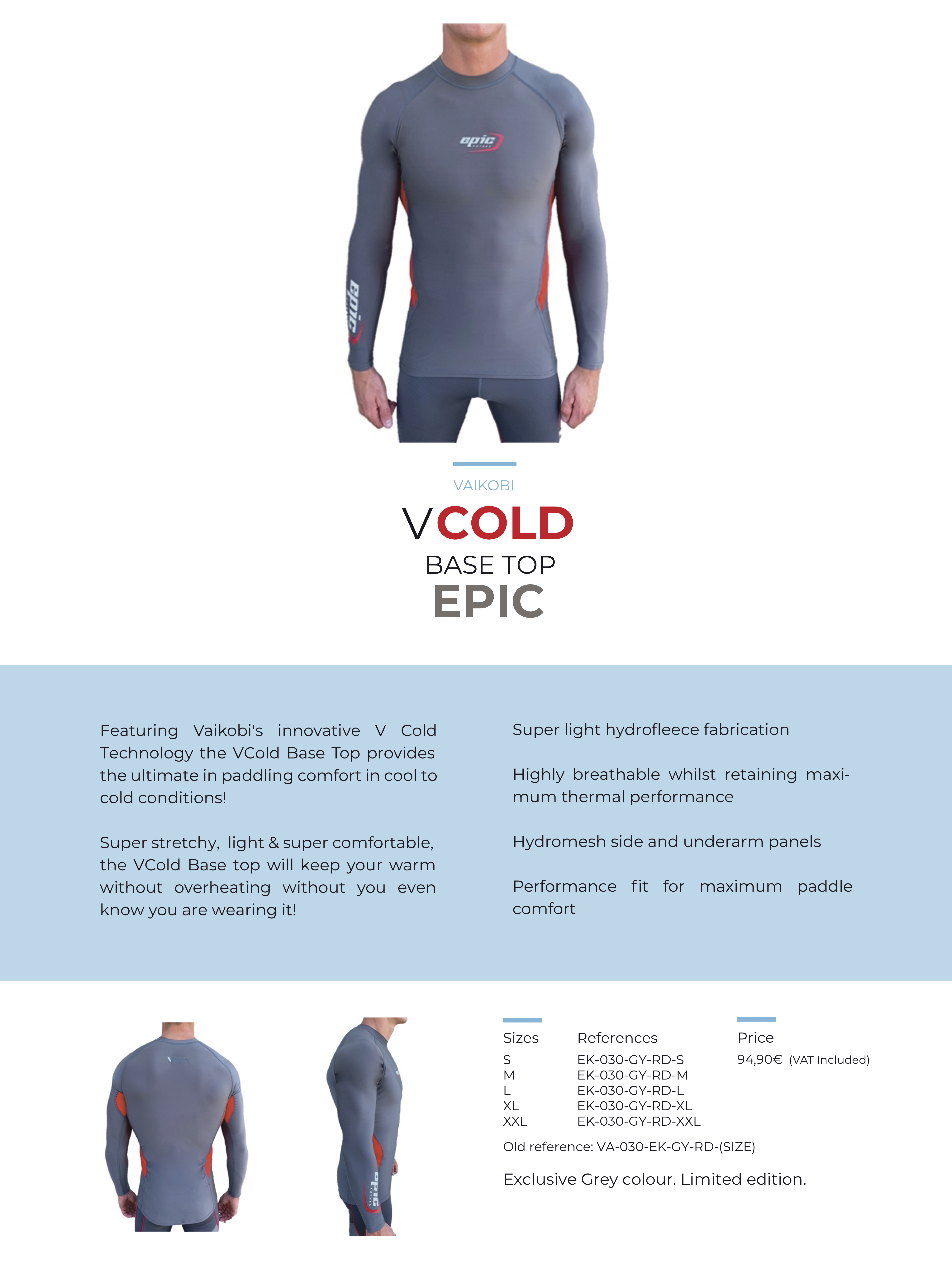 v cold base top epic