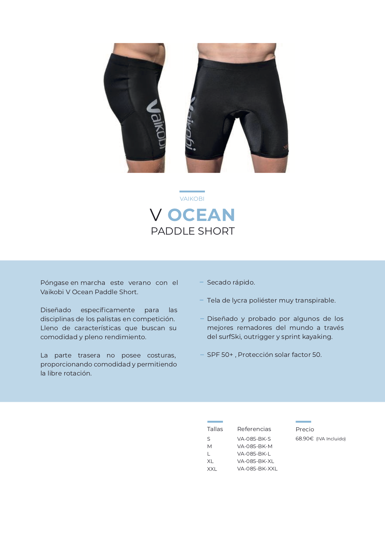 v ocean paddle short g2