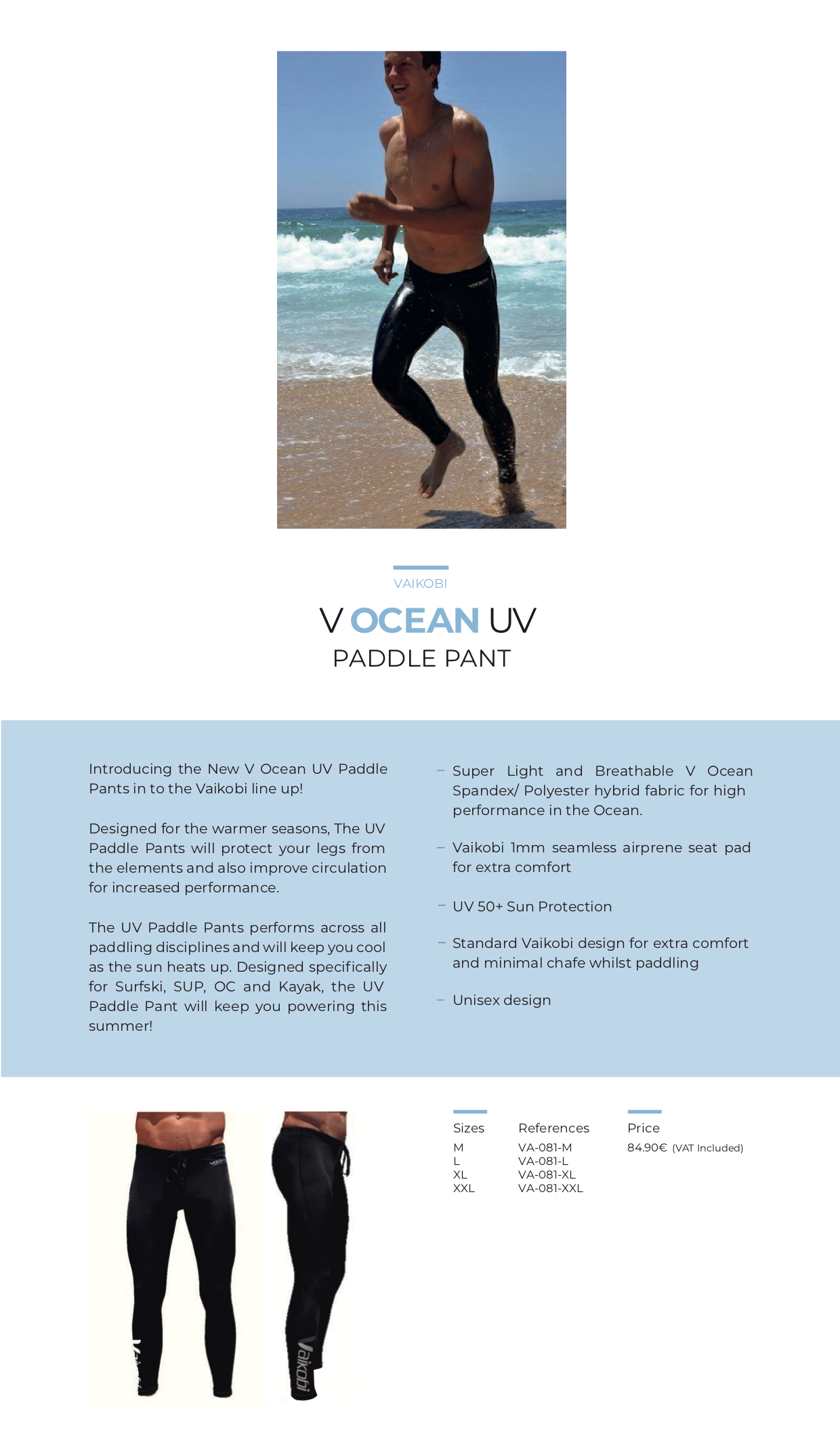 v ocean uv pants