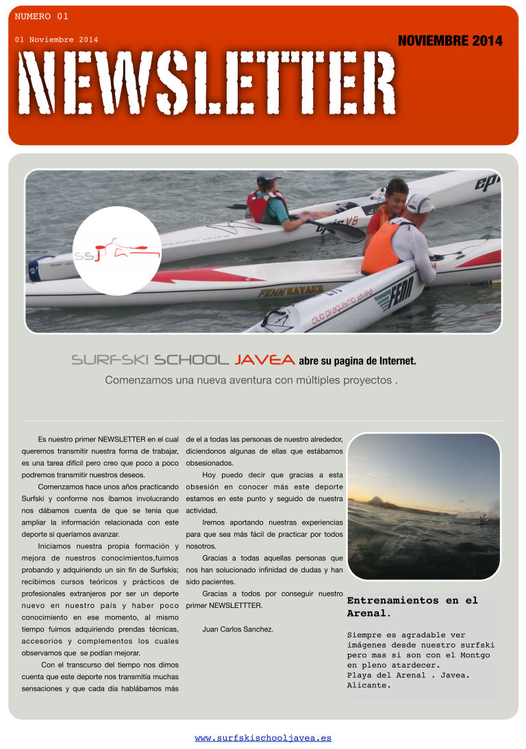 Newsletter Noviembre 2014