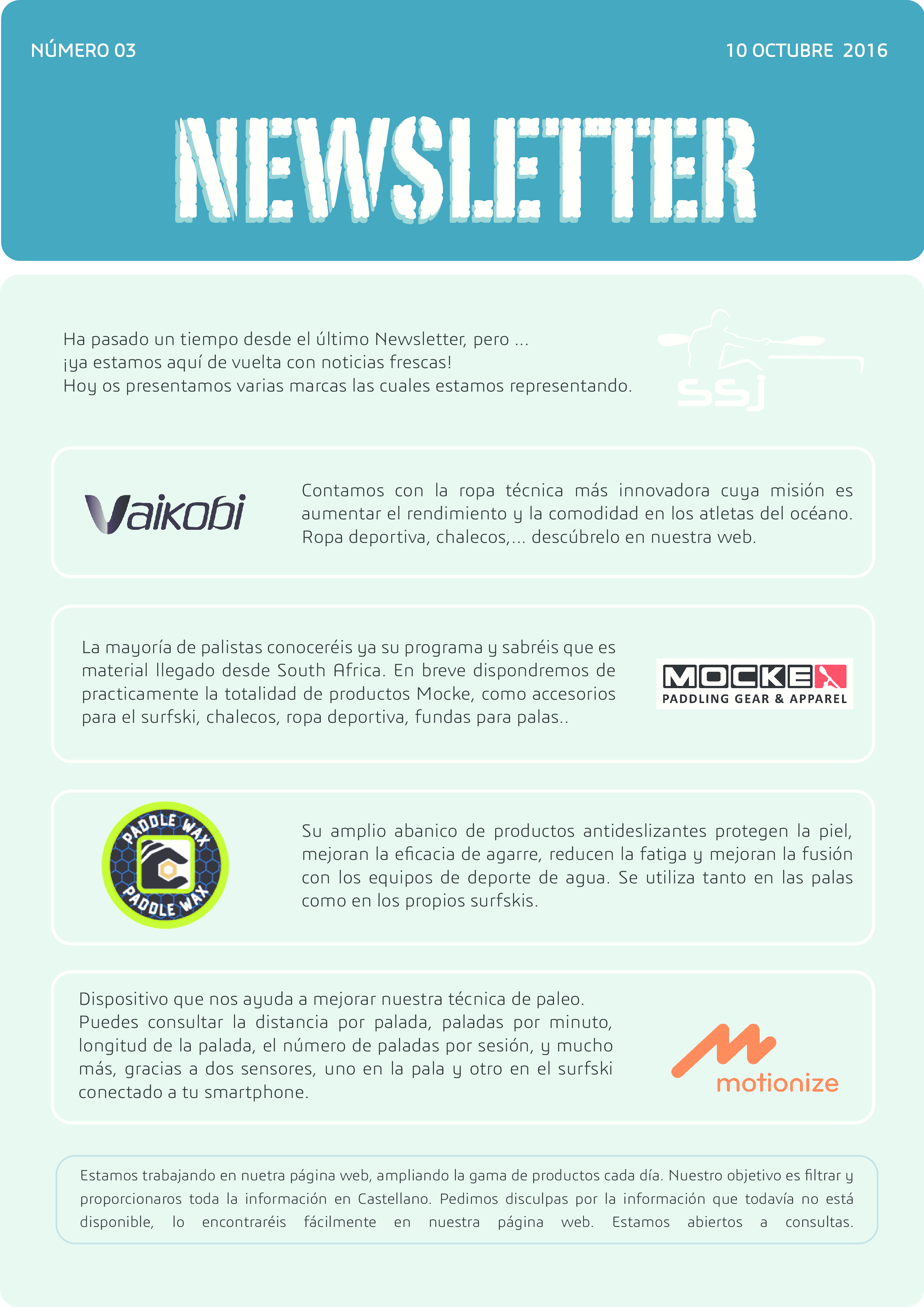 Newsletter Octubre 2016